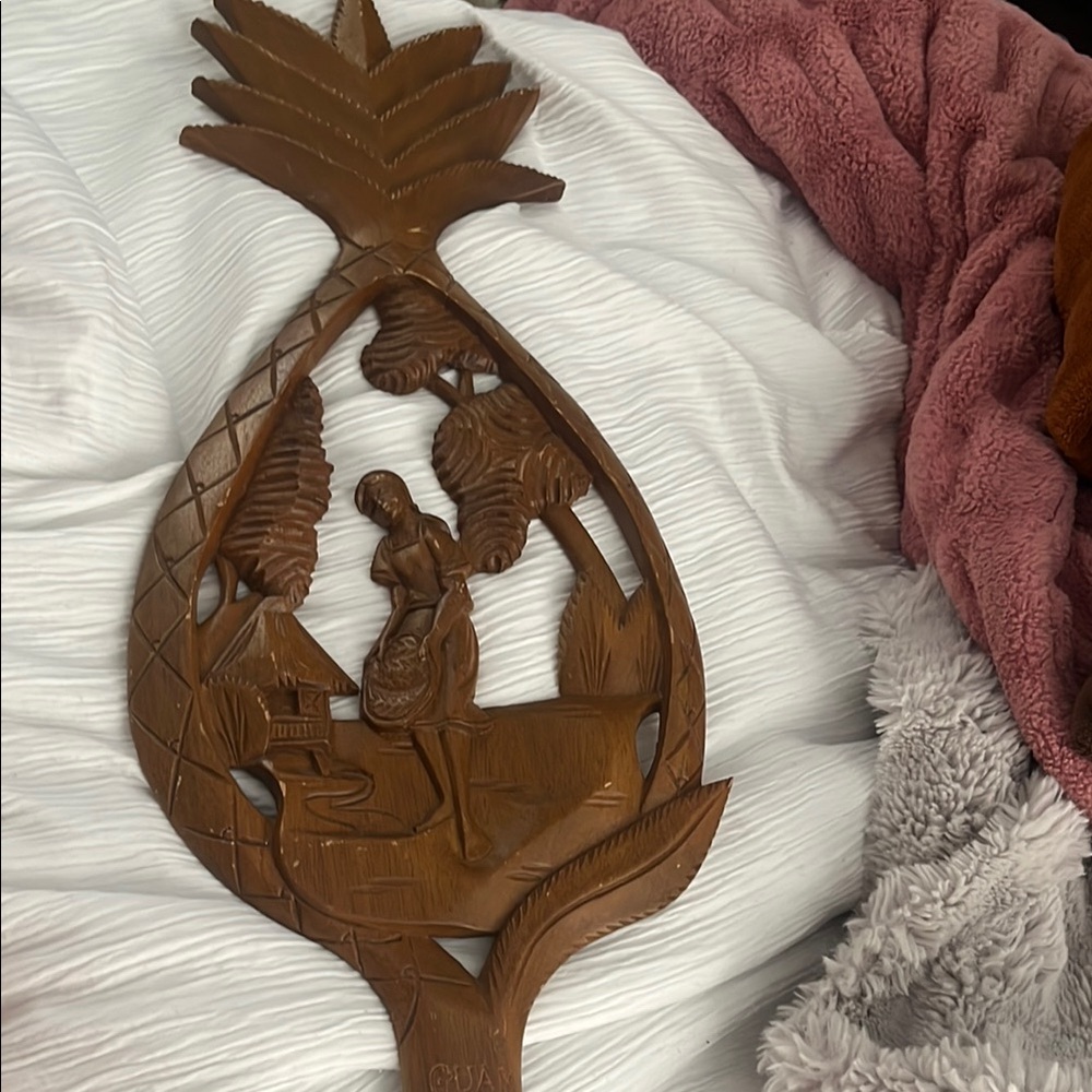 Vintage MCM Polynesian wood carving